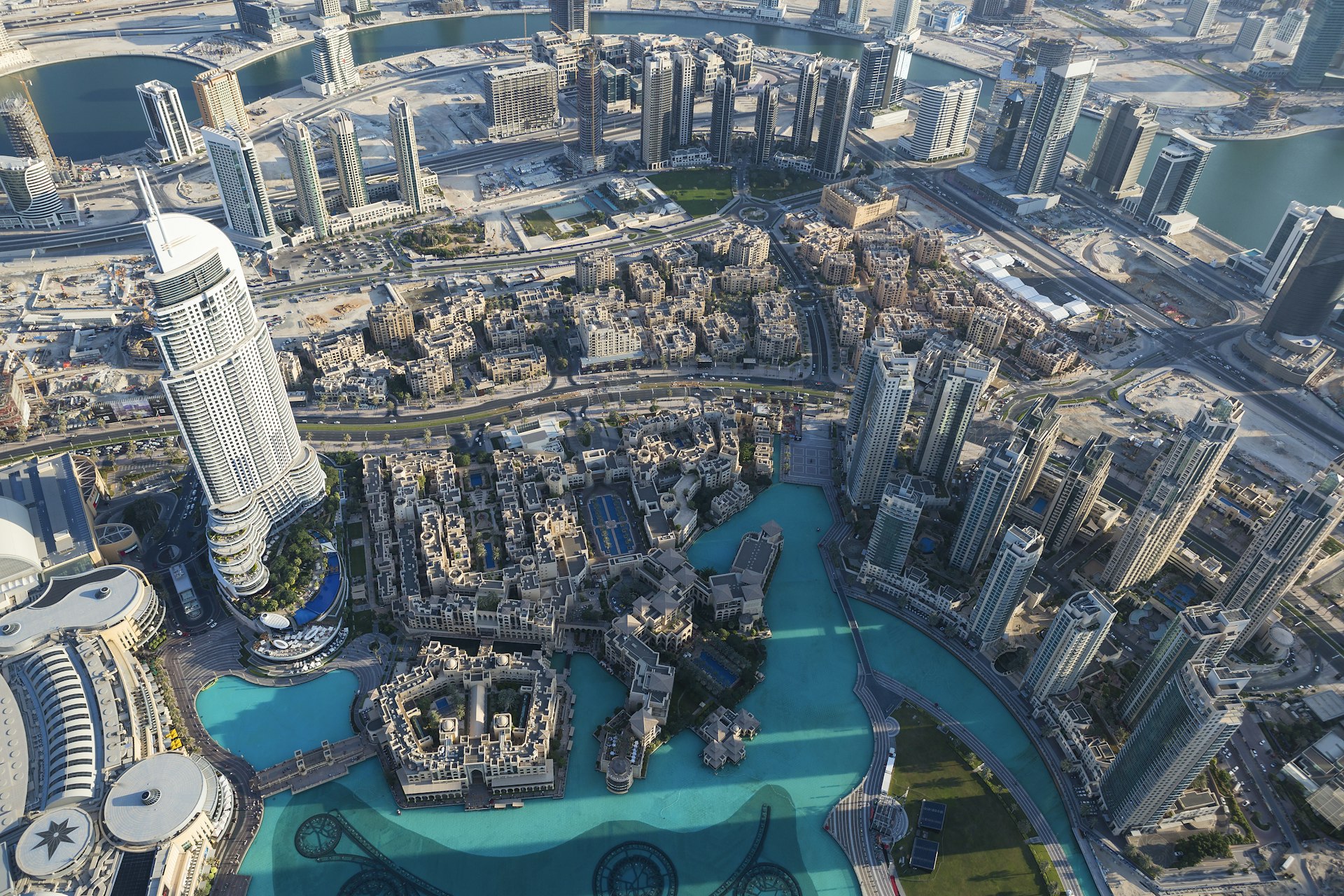 Aerial view of Dubai